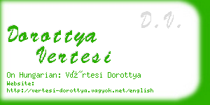 dorottya vertesi business card